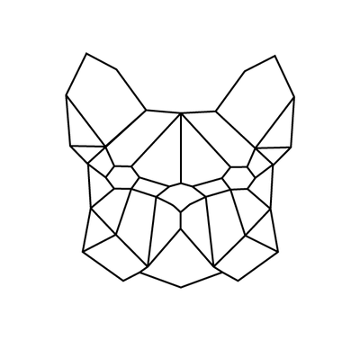 Logo frenchie bouledogue