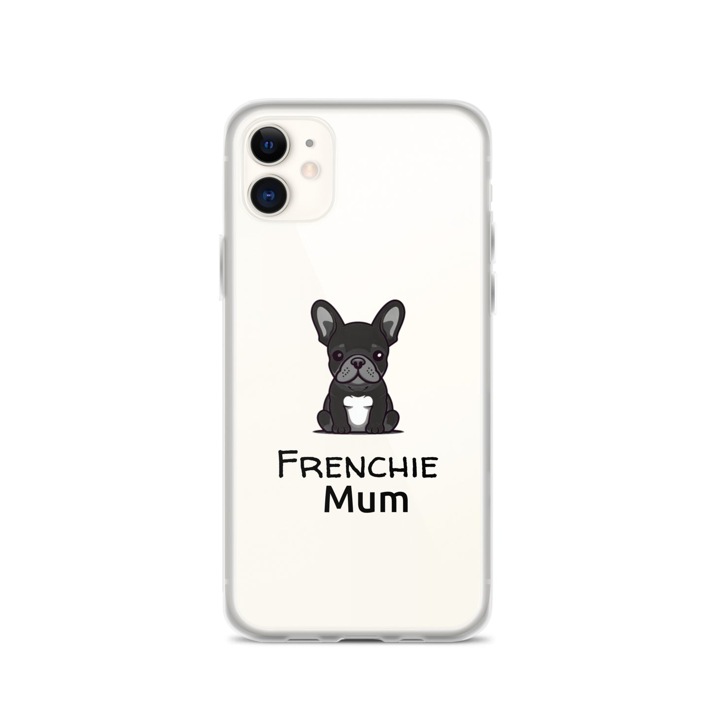 Coque pour iPhone® Bouledogue Français Frenchie Mum Noir