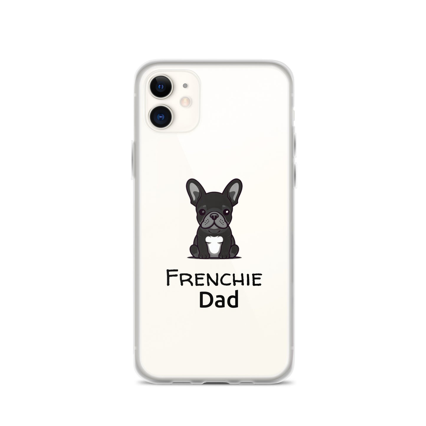 Coque pour iPhone® Bouledogue Français Frenchie Dad Noir