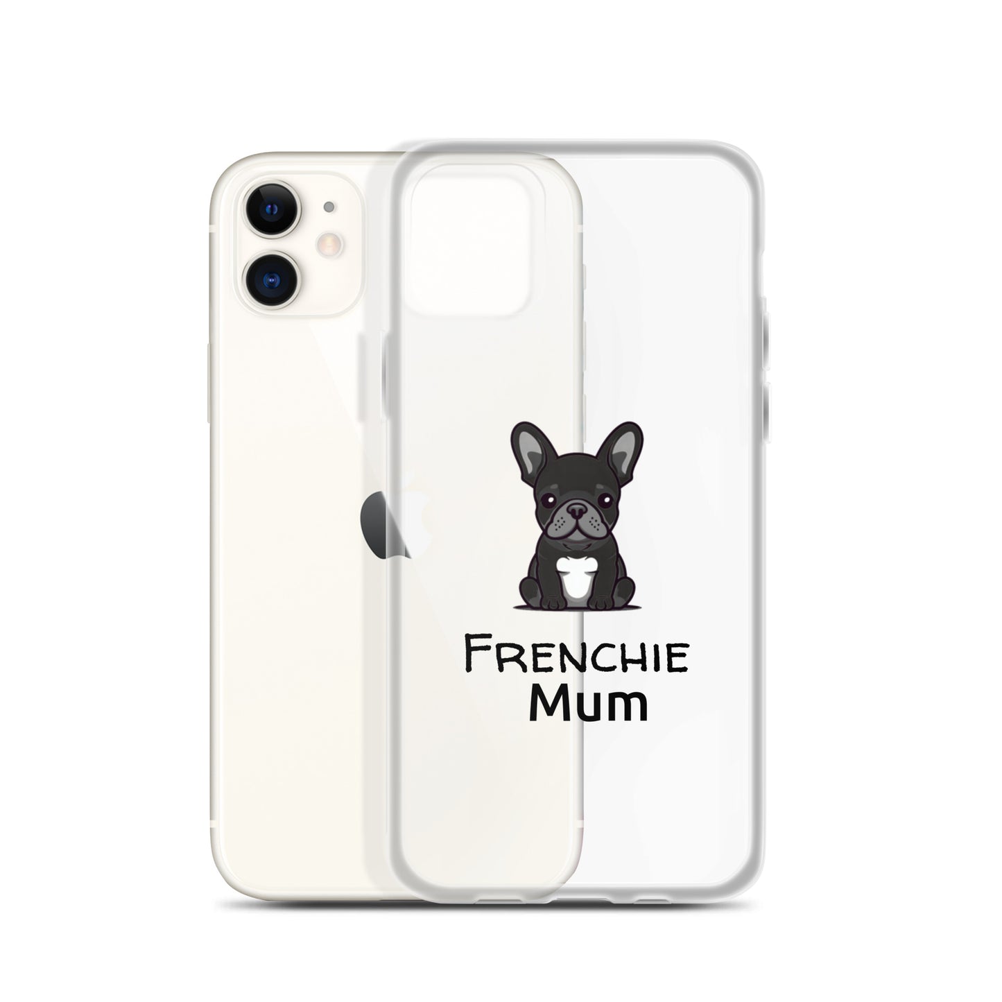 Coque pour iPhone® Bouledogue Français Frenchie Mum Noir