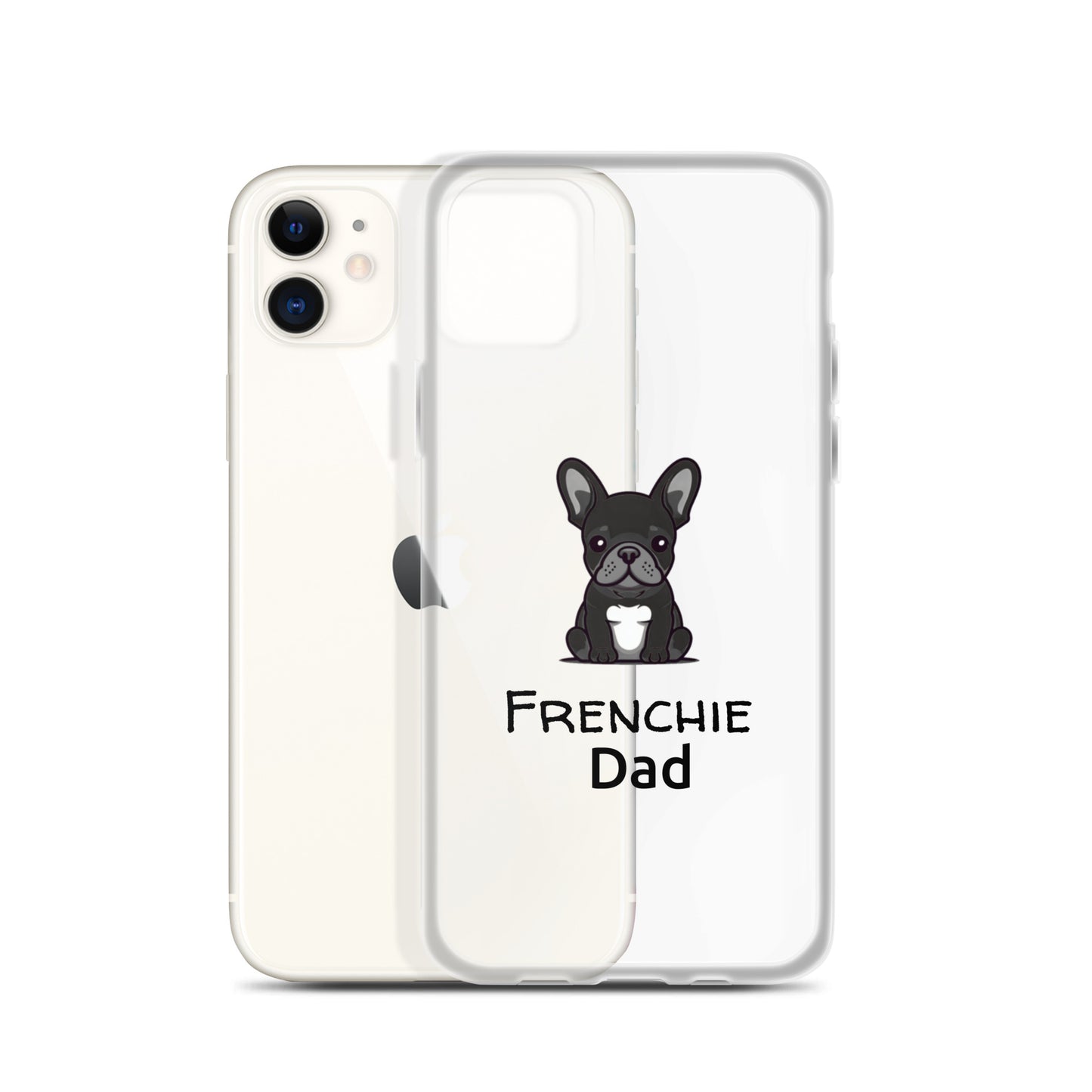 Coque pour iPhone® Bouledogue Français Frenchie Dad Noir