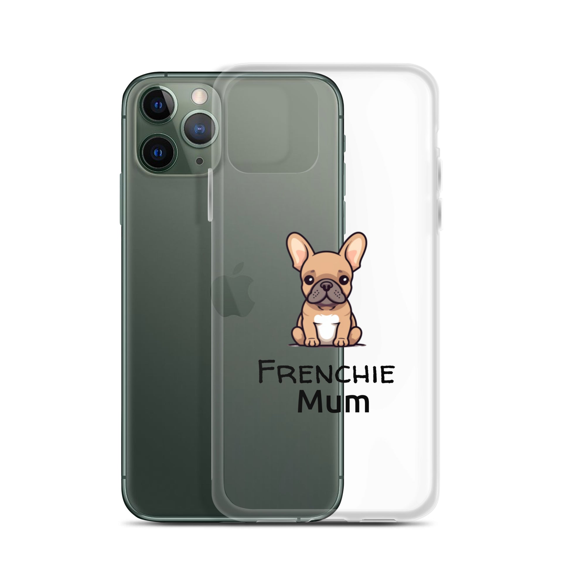 Custodia Per IPhone Con Simpatico Bulldog Francese - Modello A Linee, TPU Morbido Per 12 Pro Max