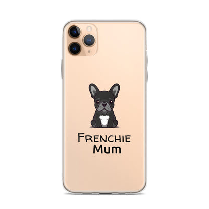 Coque pour iPhone® Bouledogue Français Frenchie Mum Noir