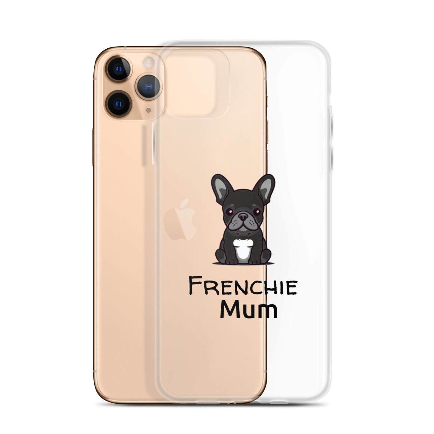 Coque pour iPhone® Bouledogue Français Frenchie Mum Noir