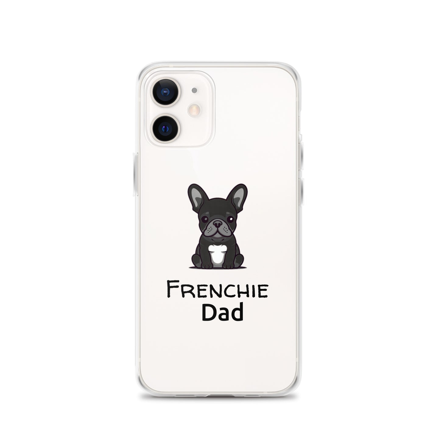 Coque pour iPhone® Bouledogue Français Frenchie Dad Noir