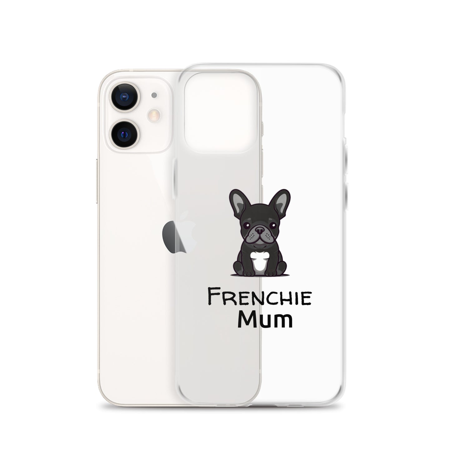 Coque pour iPhone® Bouledogue Français Frenchie Mum Noir