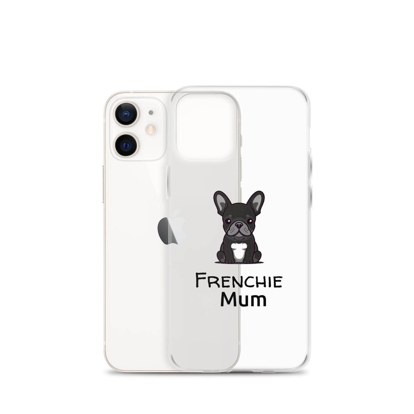 Coque pour iPhone® Bouledogue Français Frenchie Mum Noir