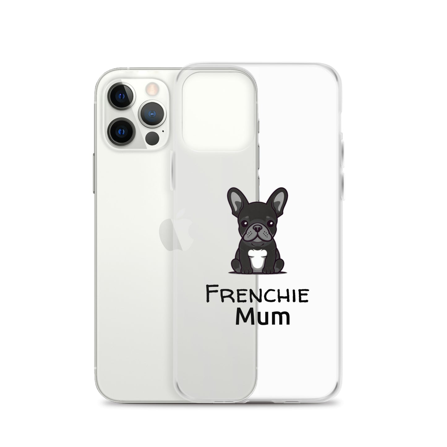 Coque pour iPhone® Bouledogue Français Frenchie Mum Noir