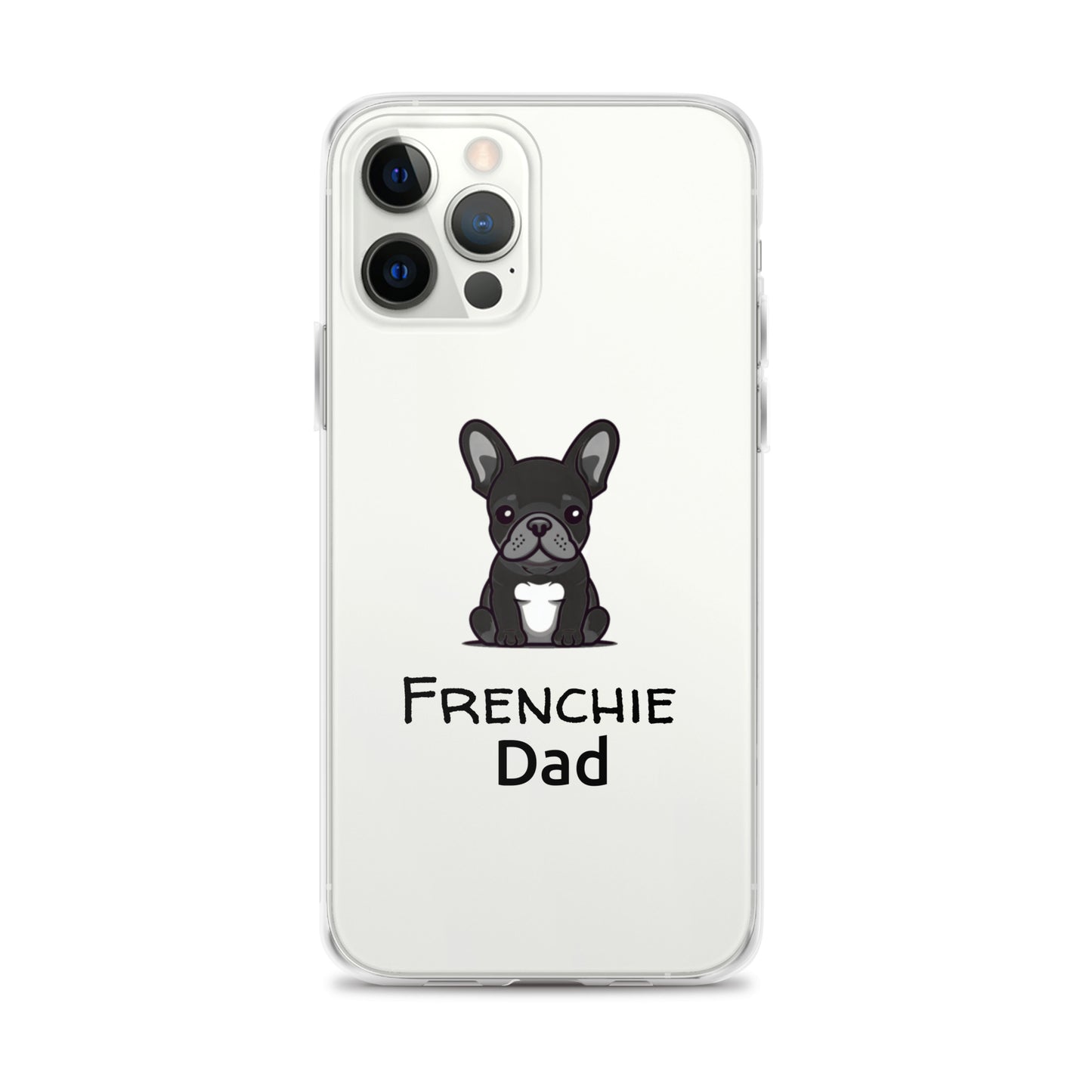 Coque pour iPhone® Bouledogue Français Frenchie Dad Noir