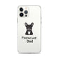 Coque pour iPhone® Bouledogue Français Frenchie Dad Noir