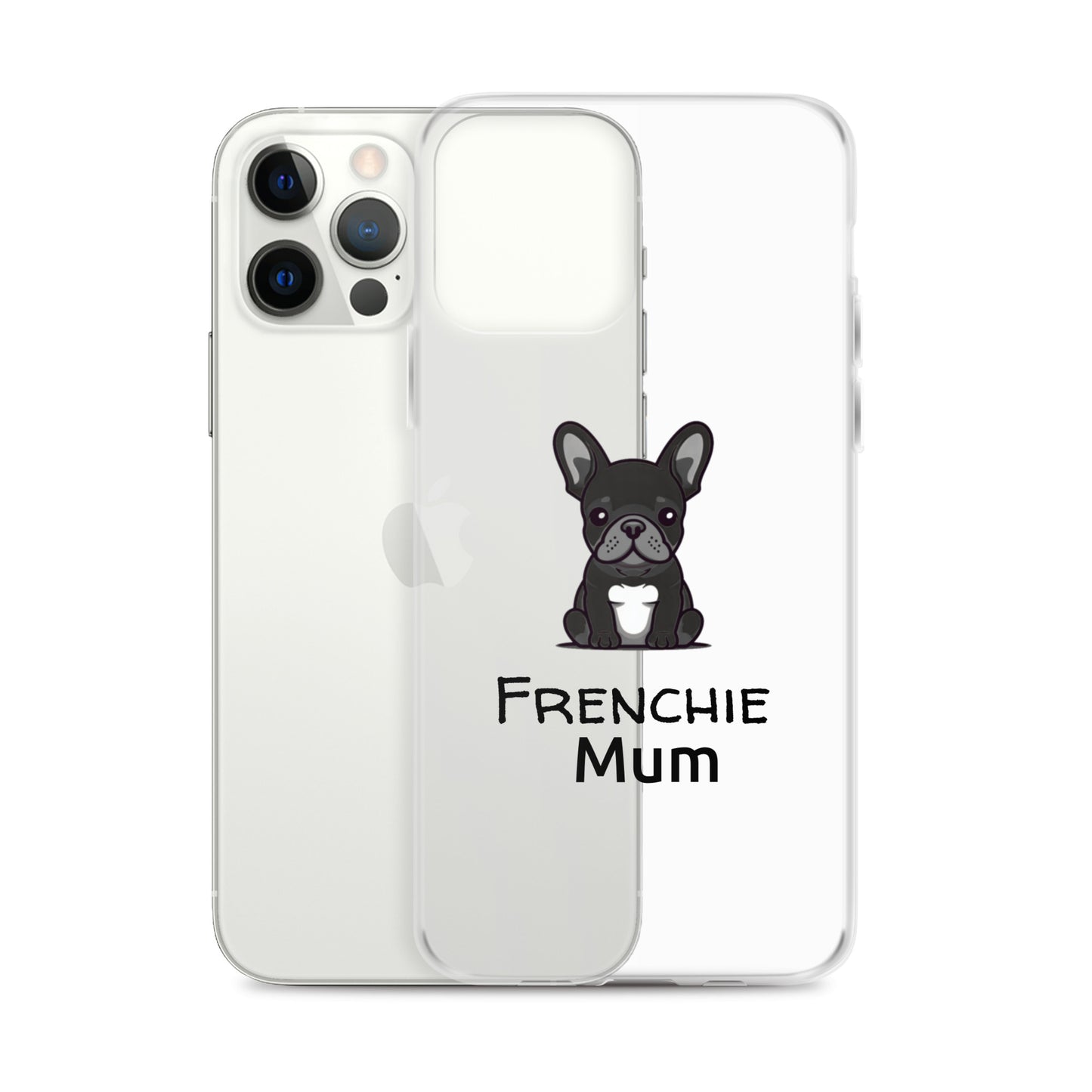 Coque pour iPhone® Bouledogue Français Frenchie Mum Noir