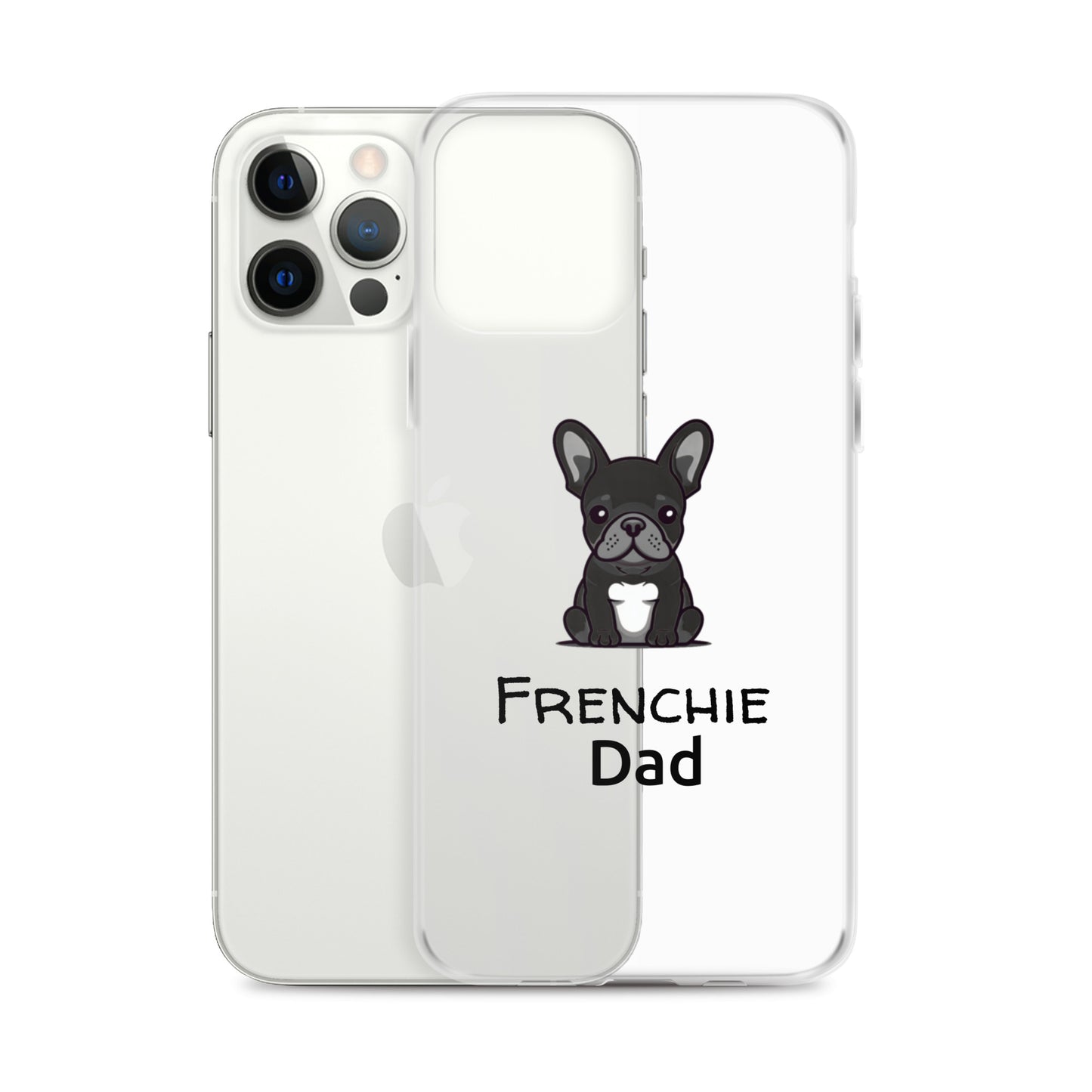 Coque pour iPhone® Bouledogue Français Frenchie Dad Noir