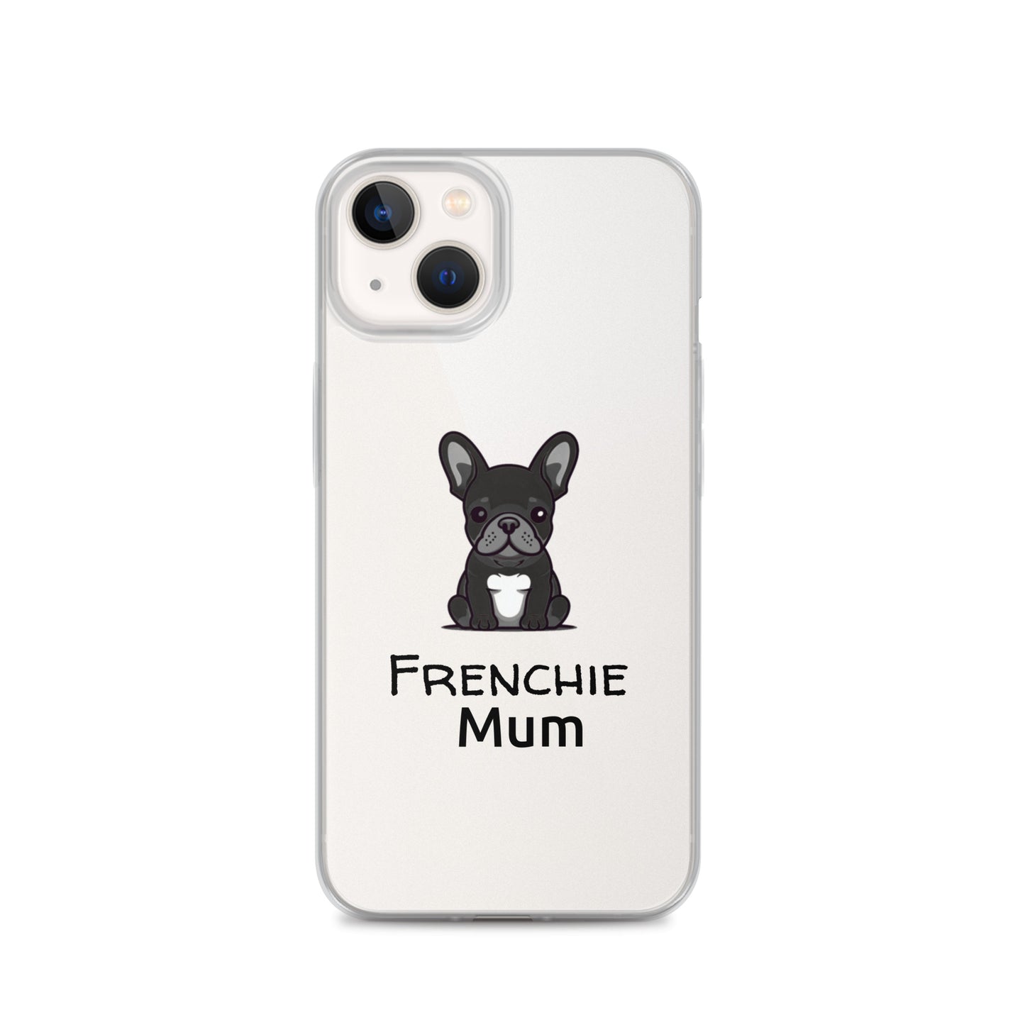 Coque pour iPhone® Bouledogue Français Frenchie Mum Noir