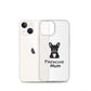 Coque pour iPhone® Bouledogue Français Frenchie Mum Noir