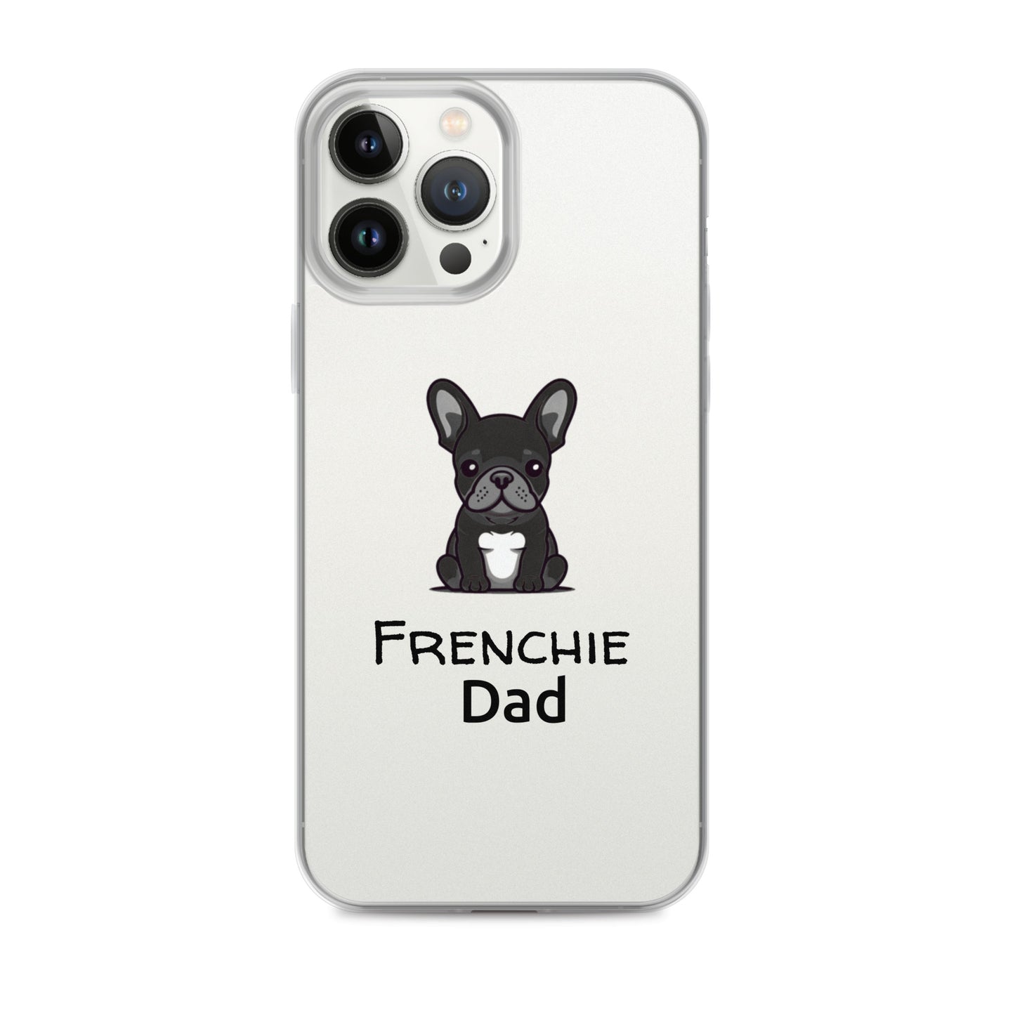 Coque pour iPhone® Bouledogue Français Frenchie Dad Noir