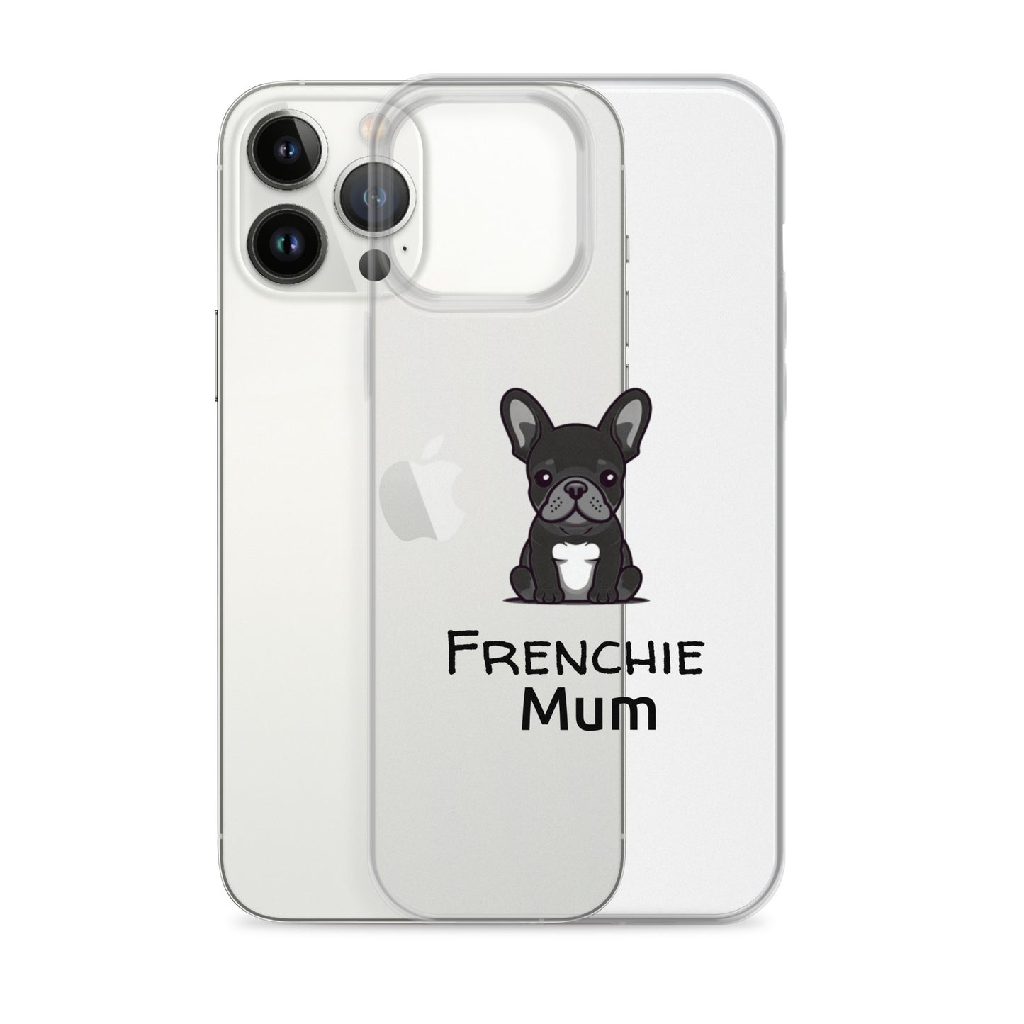 Coque pour iPhone® Bouledogue Français Frenchie Mum Noir