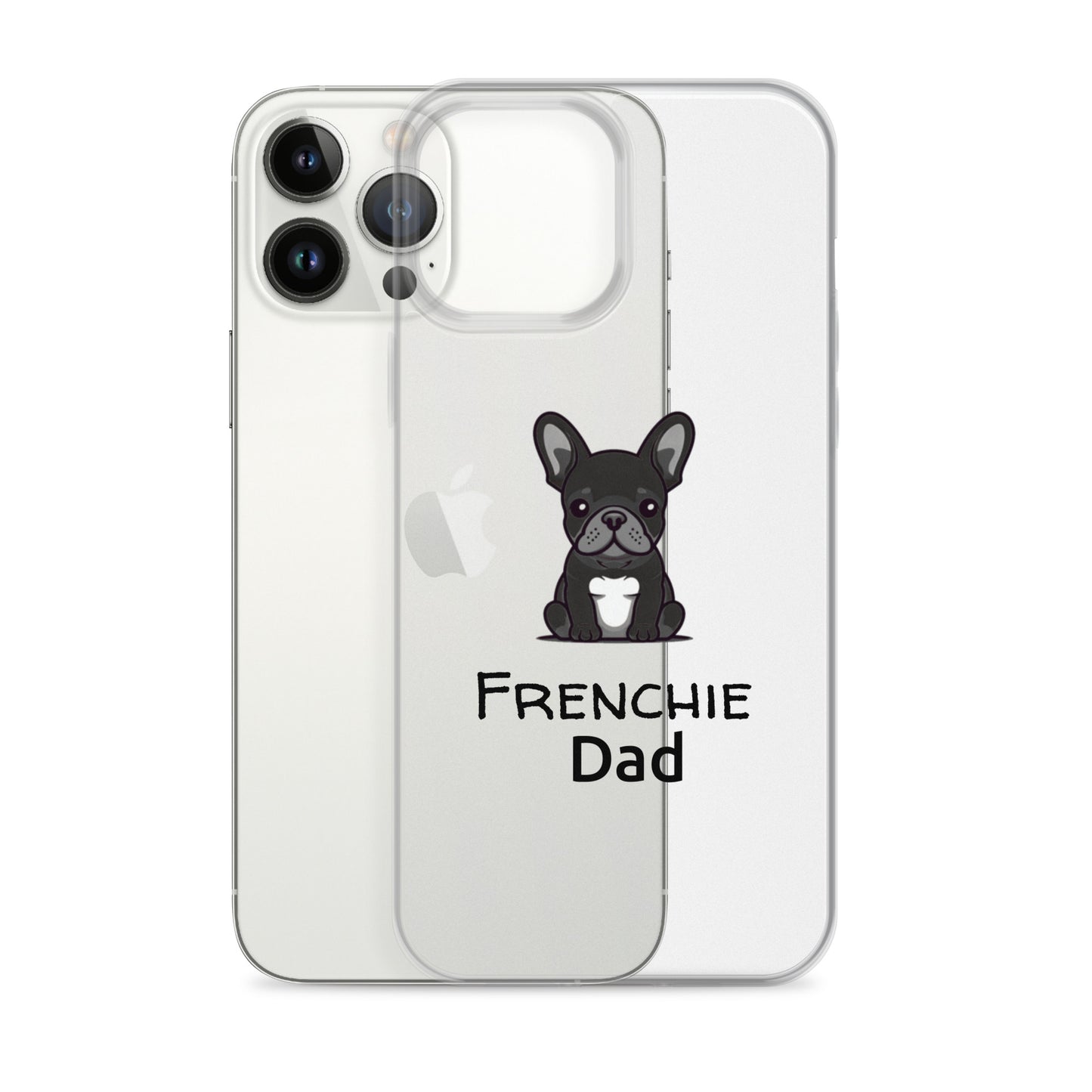 Coque pour iPhone® Bouledogue Français Frenchie Dad Noir