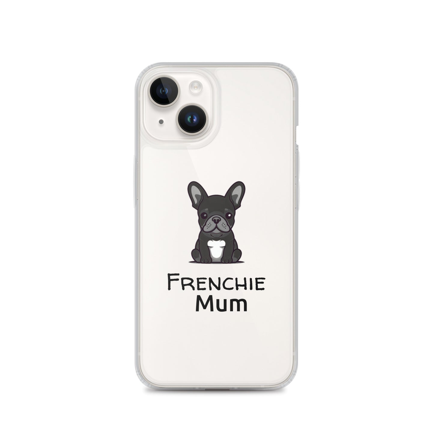 Coque pour iPhone® Bouledogue Français Frenchie Mum Noir