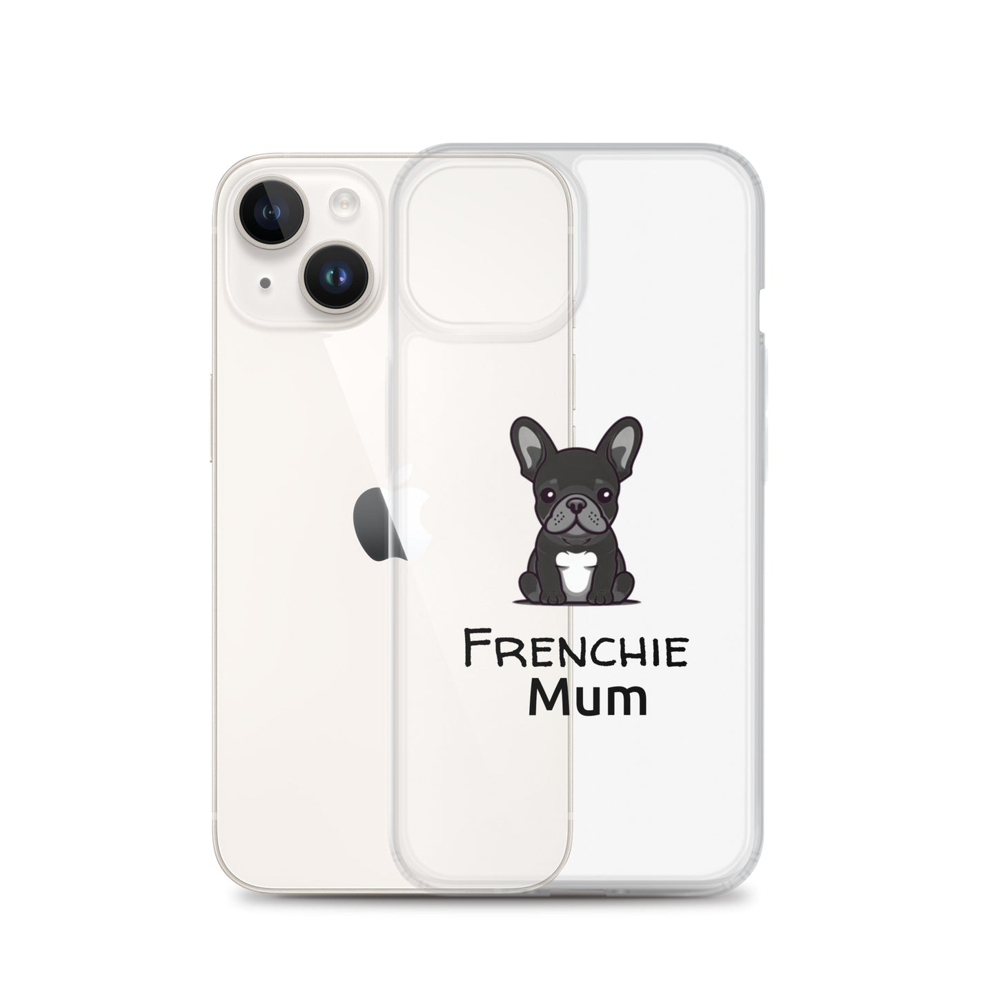 Coque pour iPhone® Bouledogue Français Frenchie Mum Noir