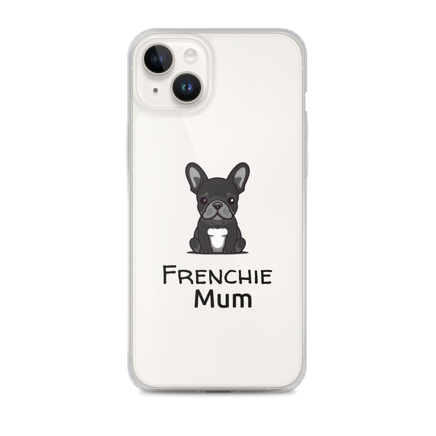 Coque pour iPhone® Bouledogue Français Frenchie Mum Noir