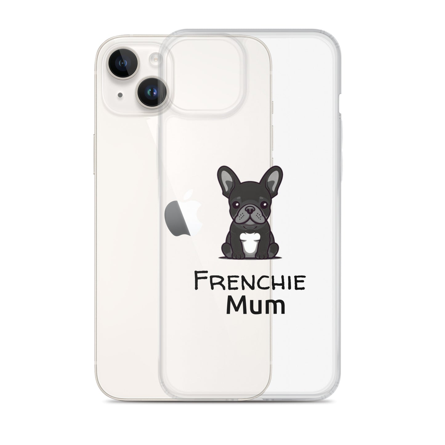 Coque pour iPhone® Bouledogue Français Frenchie Mum Noir