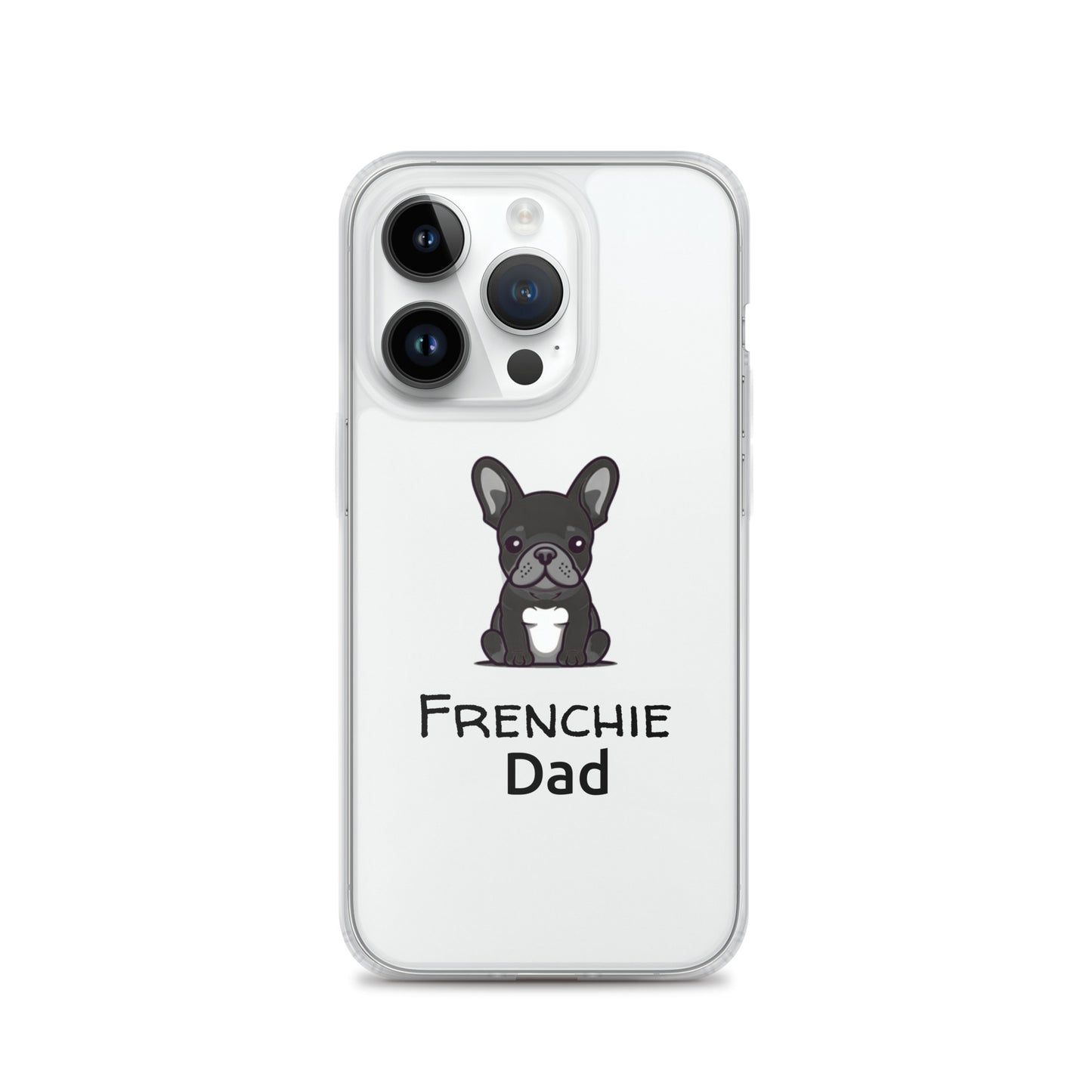 Coque pour iPhone® Bouledogue Français Frenchie Dad Noir