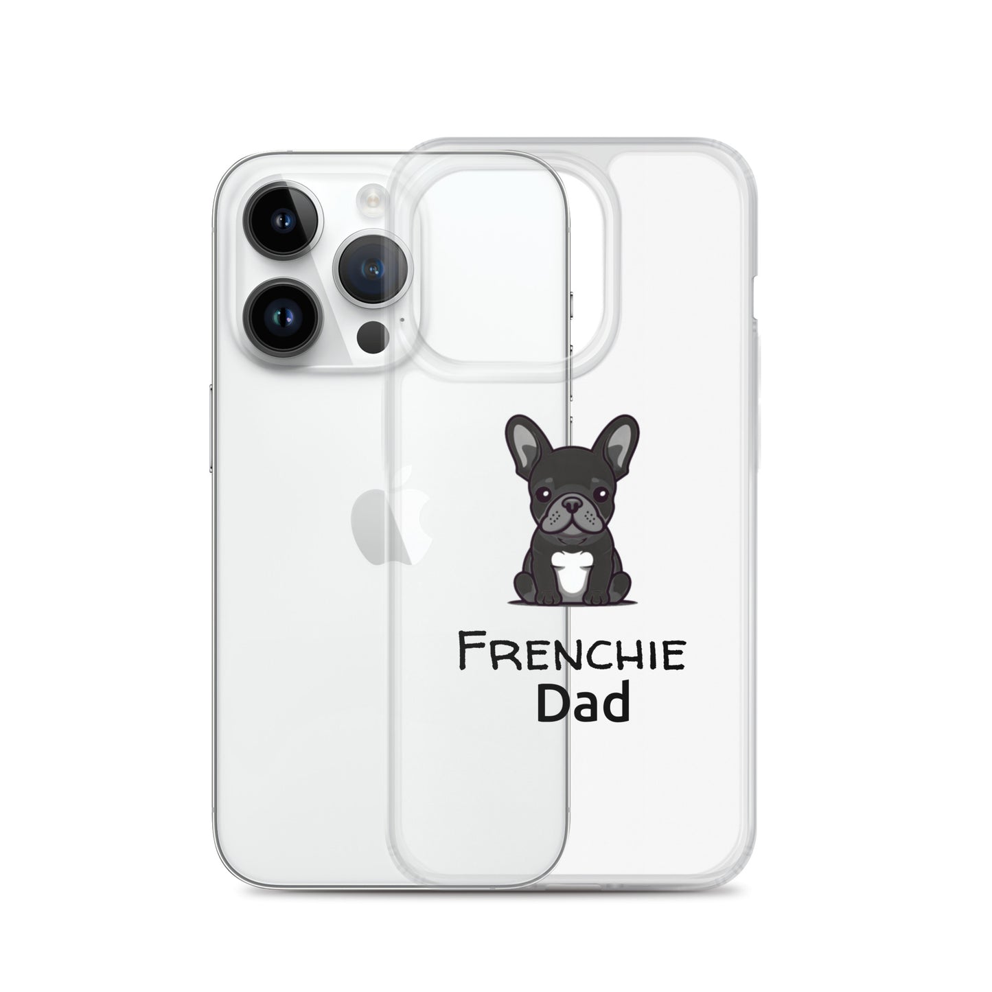 Coque pour iPhone® Bouledogue Français Frenchie Dad Noir