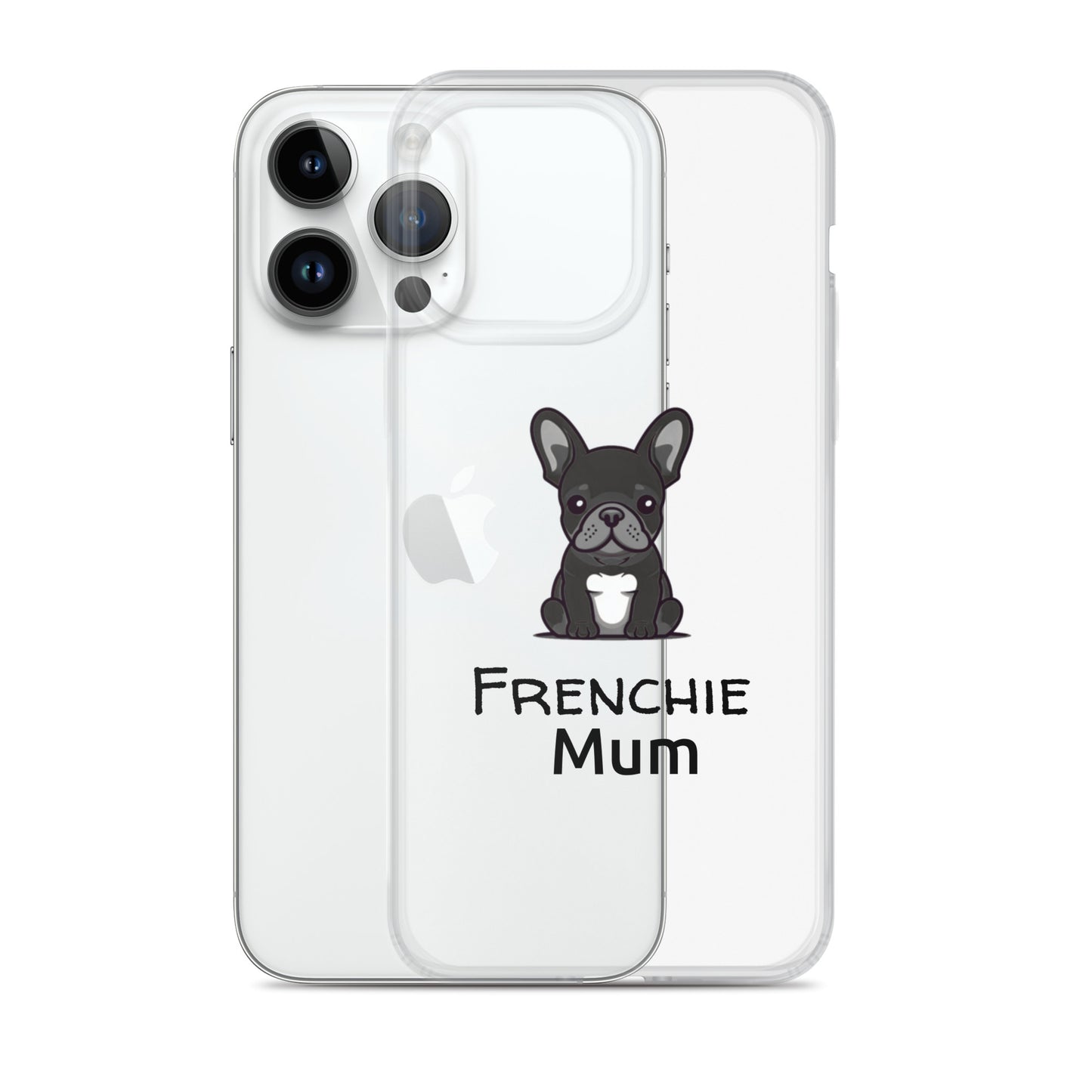 Coque pour iPhone® Bouledogue Français Frenchie Mum Noir