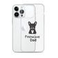 Coque pour iPhone® Bouledogue Français Frenchie Dad Noir