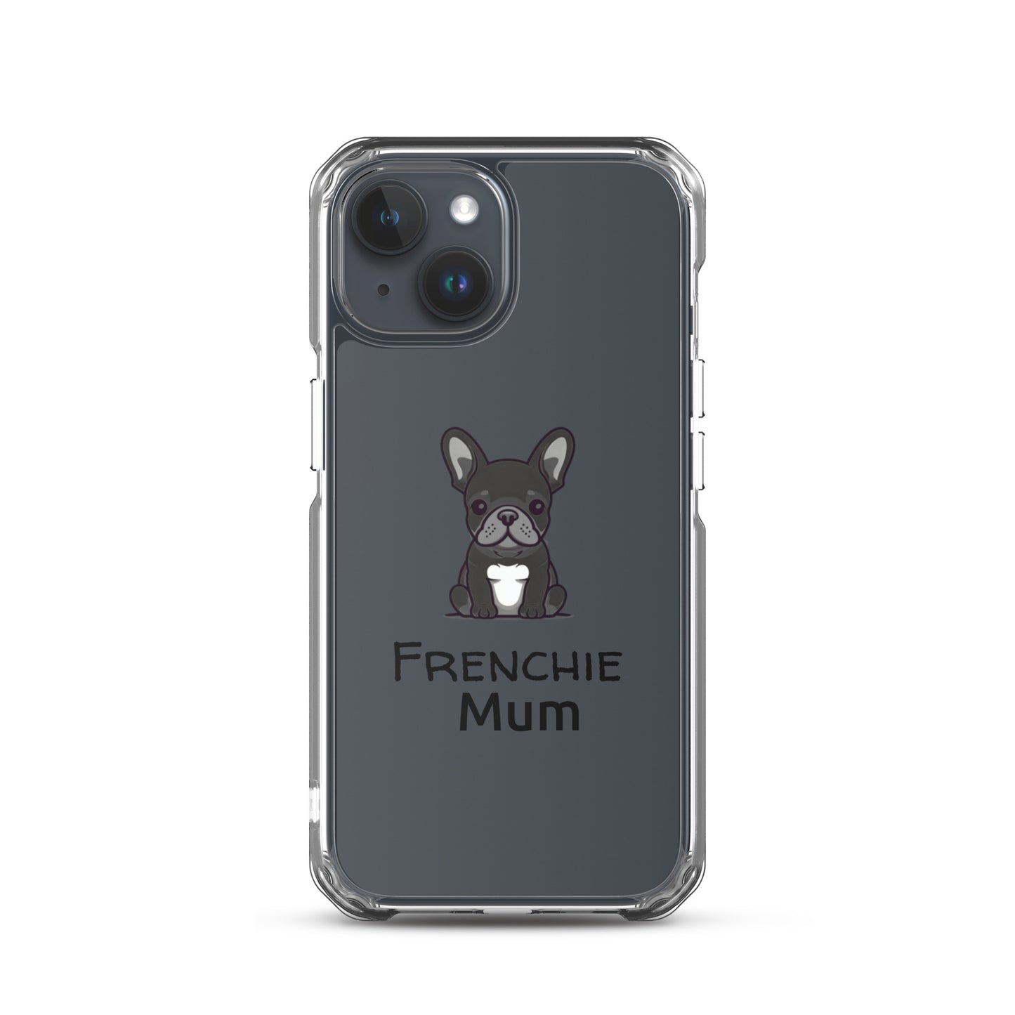 Coque pour iPhone® Bouledogue Français Frenchie Mum Noir