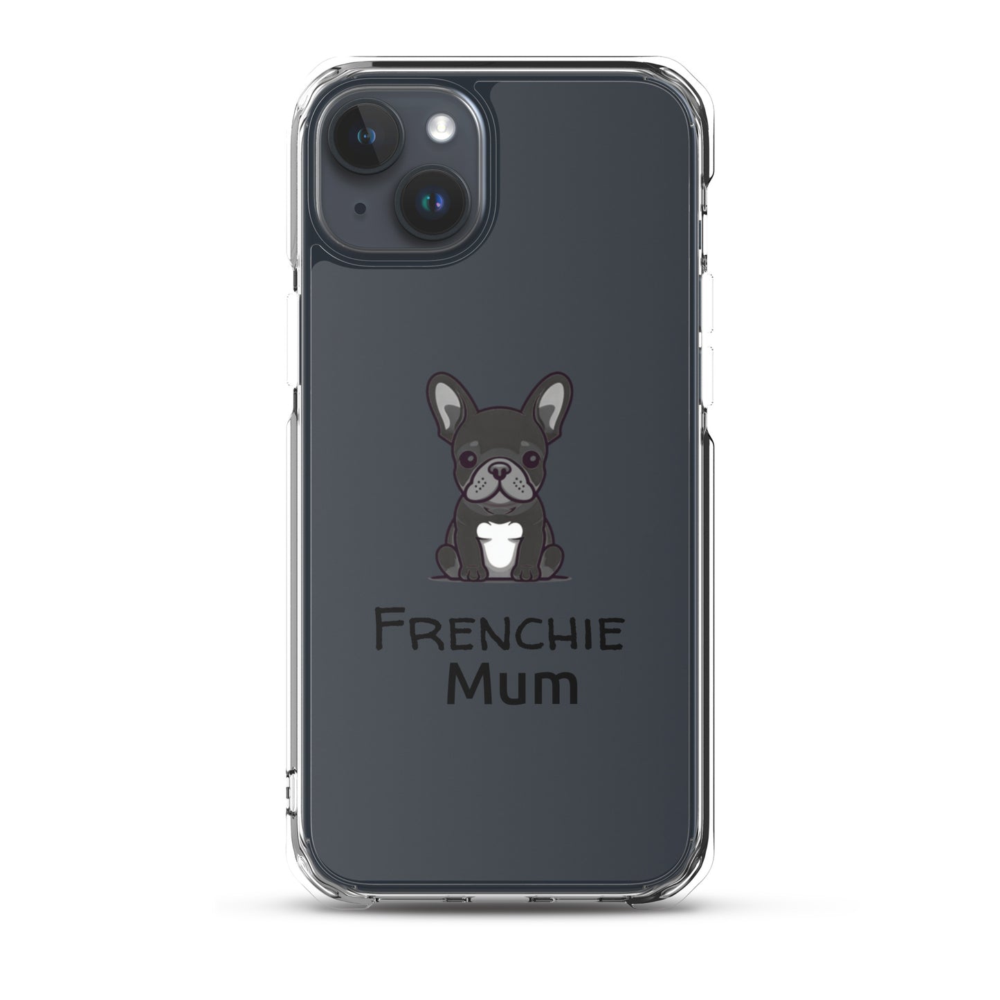 Coque pour iPhone® Bouledogue Français Frenchie Mum Noir