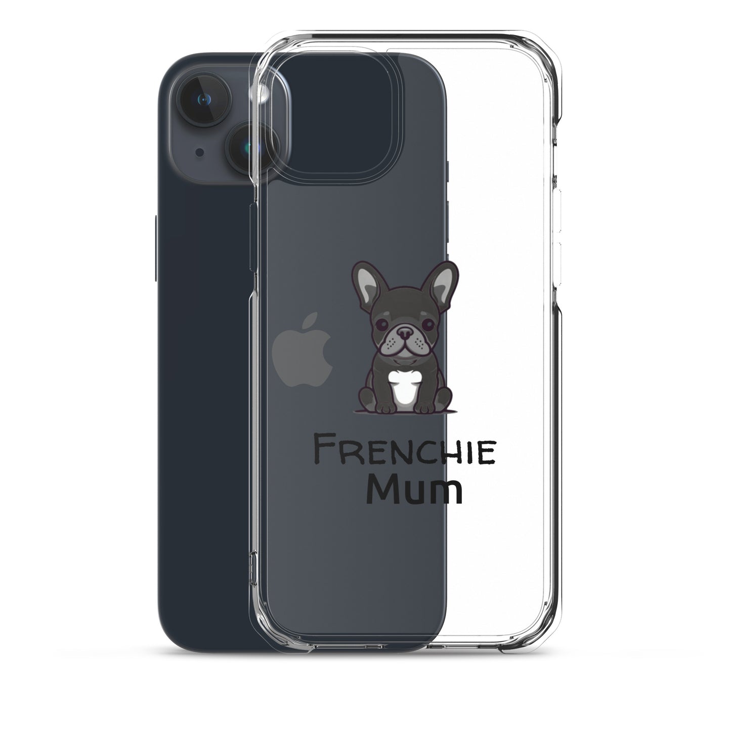 Coque pour iPhone® Bouledogue Français Frenchie Mum Noir