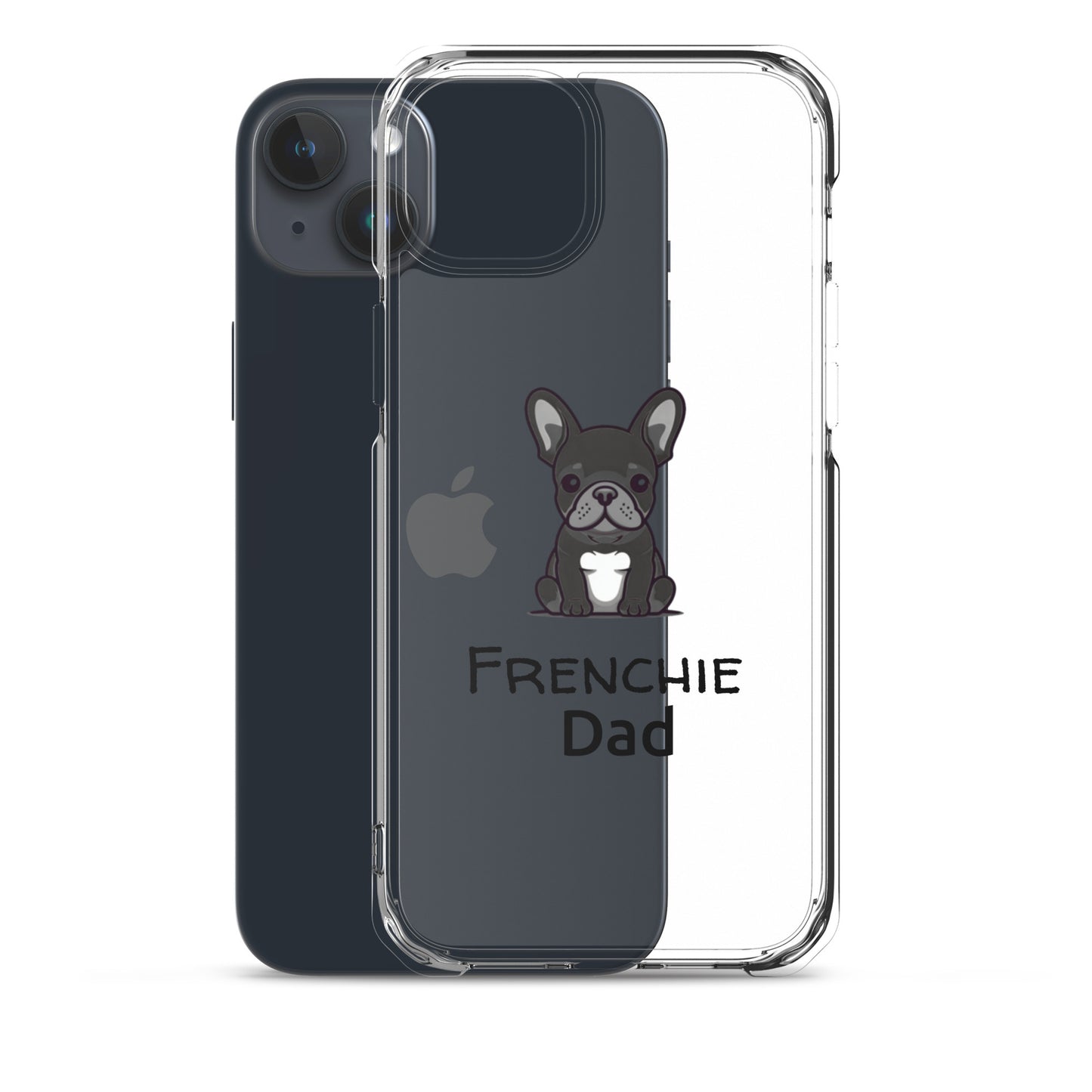 Coque pour iPhone® Bouledogue Français Frenchie Dad Noir