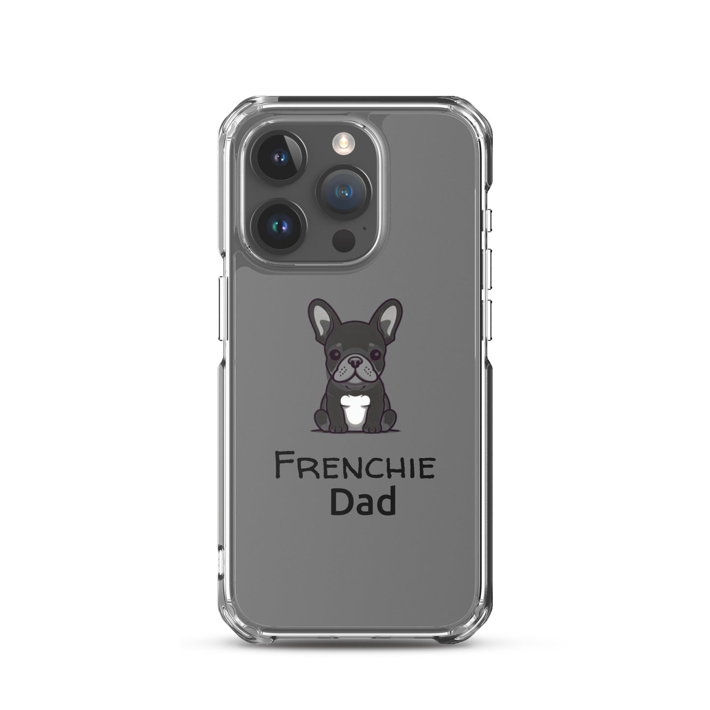 Coque pour iPhone® Bouledogue Français Frenchie Dad Noir