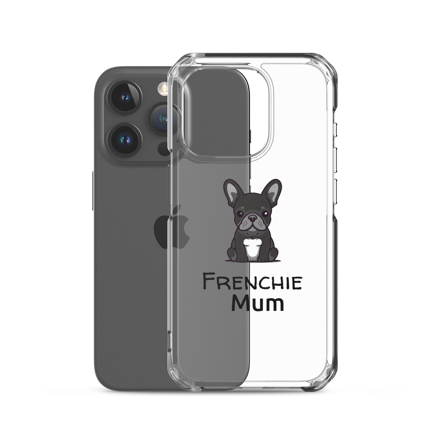 Coque pour iPhone® Bouledogue Français Frenchie Mum Noir