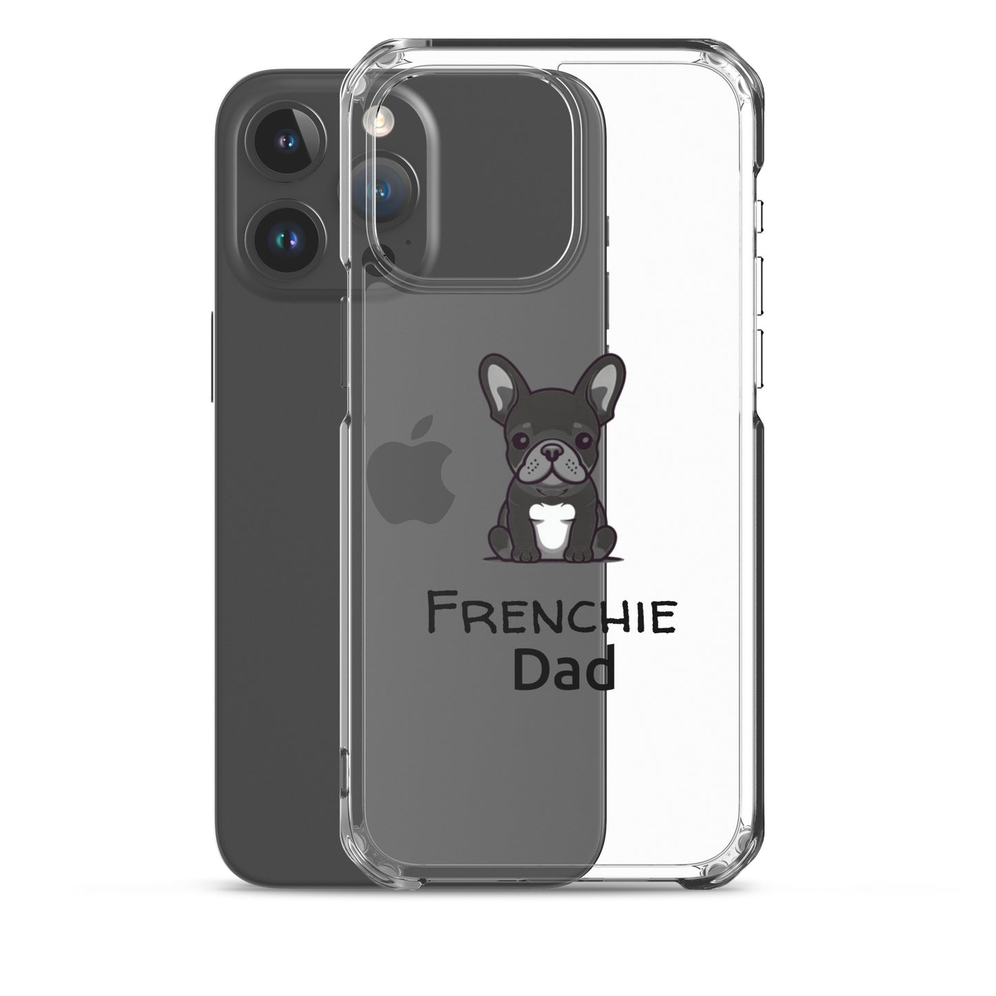 Coque pour iPhone® Bouledogue Français Frenchie Dad Noir