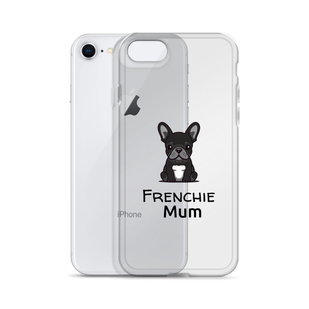 Coque pour iPhone® Bouledogue Français Frenchie Mum Noir