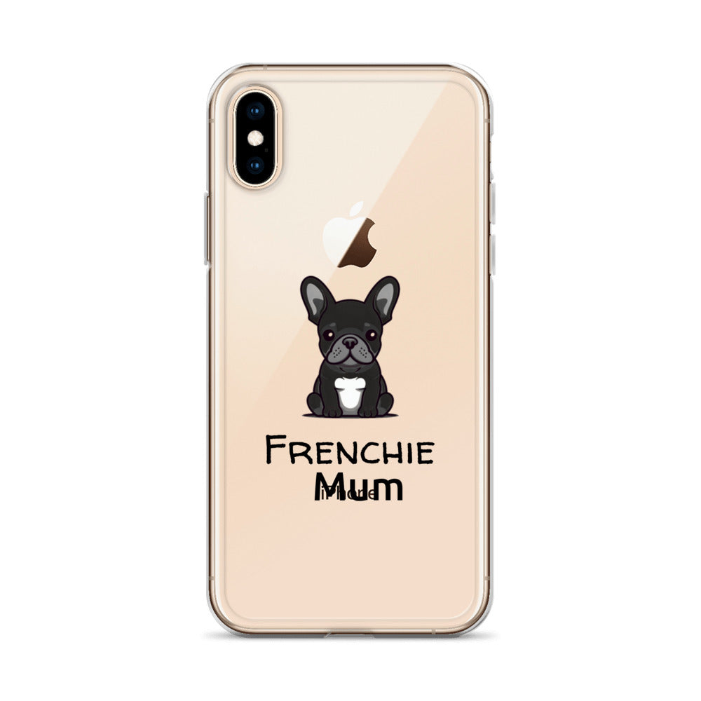 Coque pour iPhone® Bouledogue Français Frenchie Mum Noir