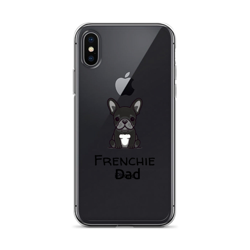 Coque pour iPhone® Bouledogue Français Frenchie Dad Noir