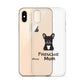 Coque pour iPhone® Bouledogue Français Frenchie Mum Noir