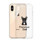 Coque pour iPhone® Bouledogue Français Frenchie Dad Noir