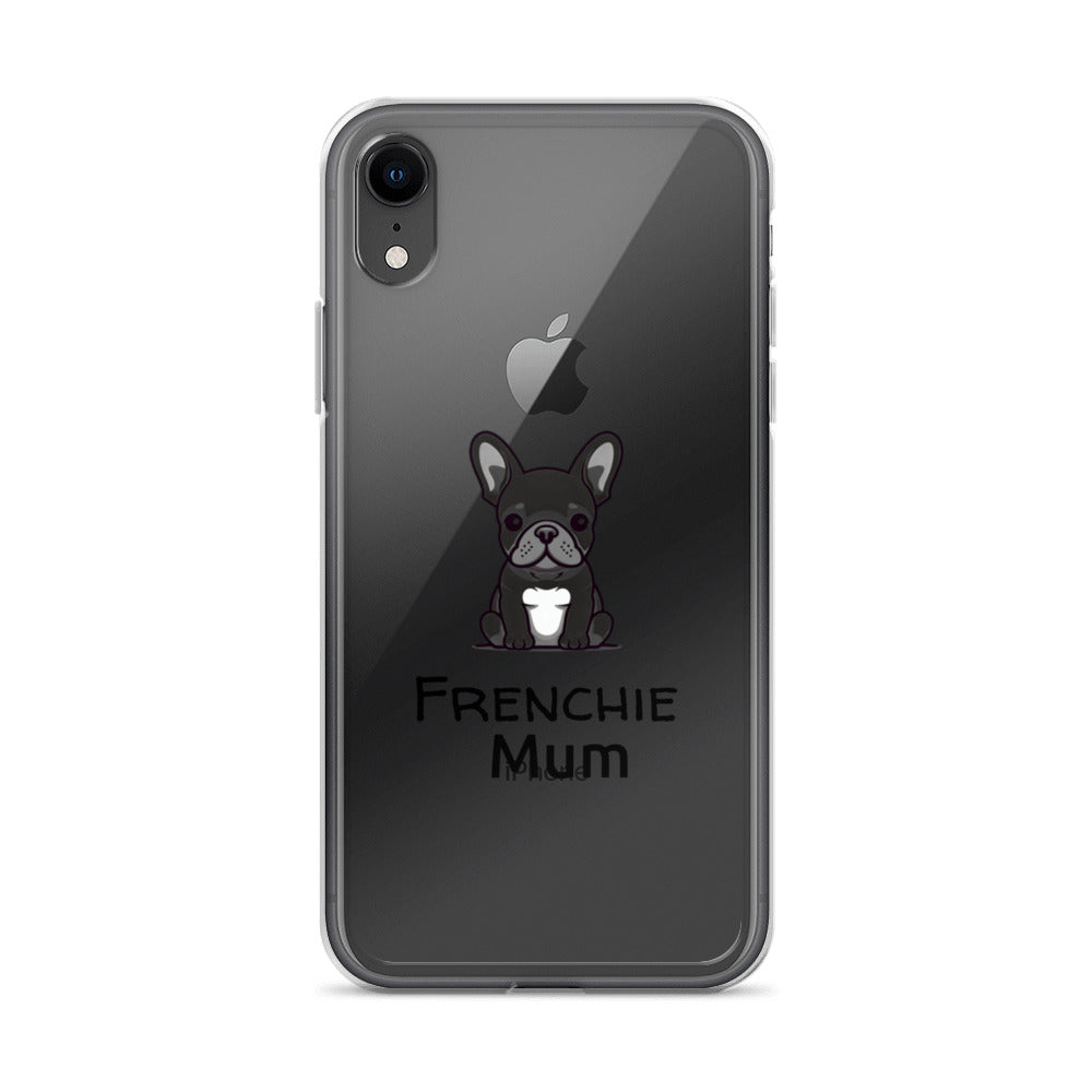 Coque pour iPhone® Bouledogue Français Frenchie Mum Noir