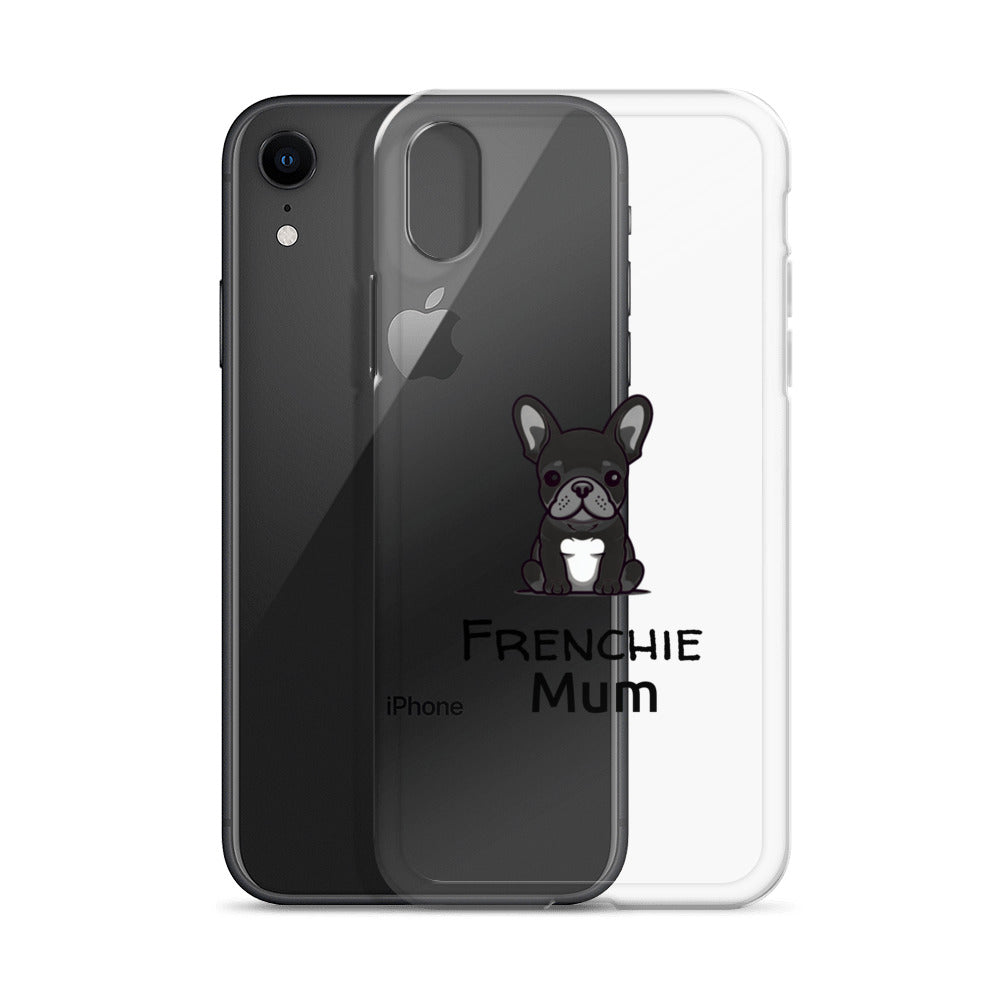 Coque pour iPhone® Bouledogue Français Frenchie Mum Noir