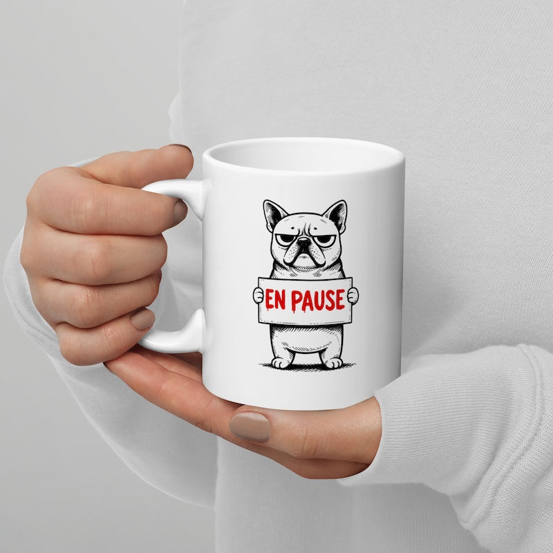 Mug Bouledogue Français “En Pause”