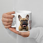 Mug Bouledogue Français - "Life is Better with a Frenchie" - Beige